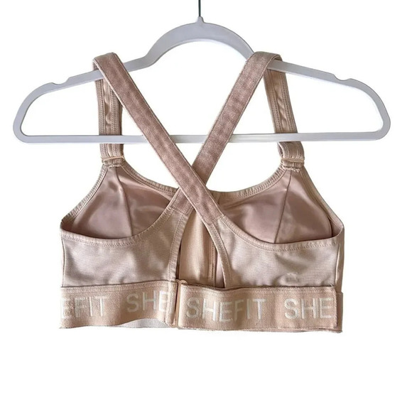 Shefit Ultimate Sports Bra High Impact Women's XS‎ Sandstorm Stretch Breathable - Picture 2 of 4